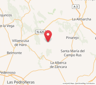 Map of Carrascosa de Haro, Castille-La Mancha