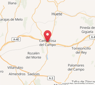 Map of Carrascosa del Campo, Castille-La Mancha