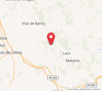 Map of Carraxo, Galicia