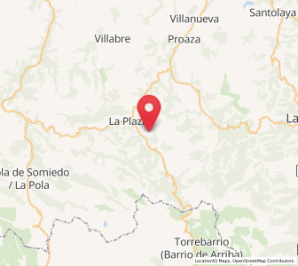 Map of Carrea, Asturias