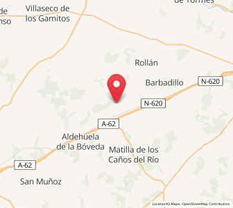 Map of Carreros, Castille and León
