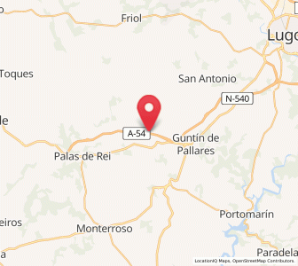 Map of Carteire, Galicia