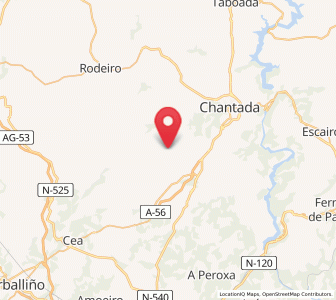 Map of Cartelos, Galicia