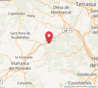 Map of Casablanca, Catalonia