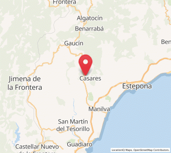 Map of Casares, Andalusia