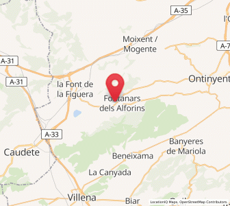 Map of Casas Cubells, Valencia