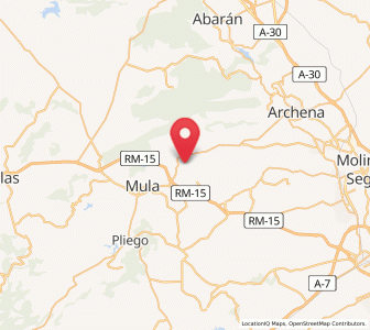 Map of Casas de Abajo, Murcia