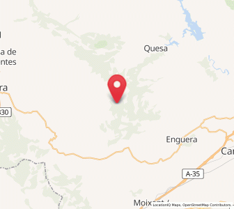 Map of Casas de la Gorda, Valencia