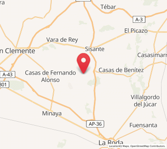 Map of Casas de la Loma, Castille-La Mancha