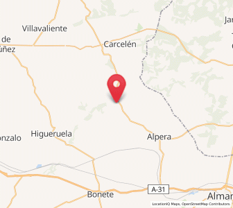 Map of Casas de la Peña, Castille-La Mancha