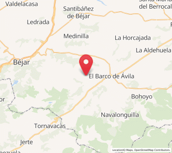 Map of Casas de la Sierra, Castille and León