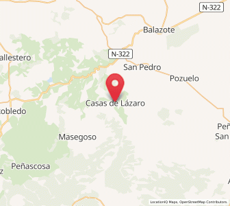 Map of Casas de Lázaro, Castille-La Mancha