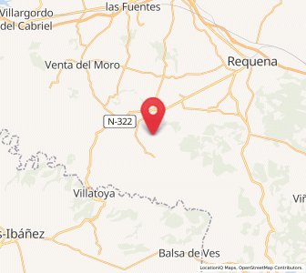 Map of Casas de Penén de Albosa, Valencia