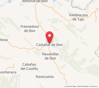 Map of Castañar de Ibor, Extremadura
