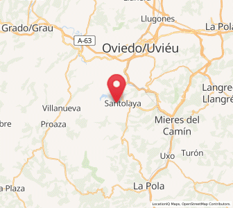 Map of Castandiello, Asturias