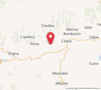 Map of Cástaras, Andalusia