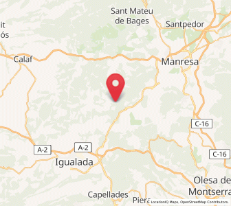 Map of Castellfollit del Boix, Catalonia
