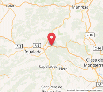 Map of Castellolí, Catalonia