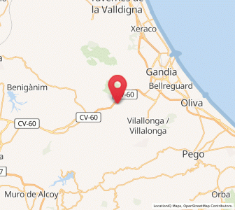 Map of Castellonet de la Conquesta, Valencia