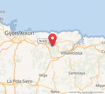 Map of Castiello, Asturias