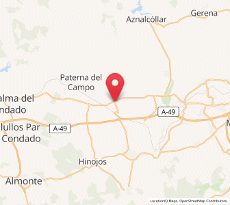 Map of Castilleja del Campo, Andalusia
