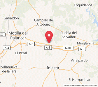 Map of Castillejo de Iniesta, Castille-La Mancha
