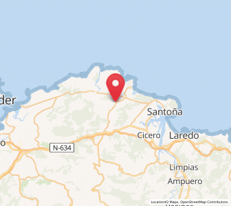 Map of Castillo, Cantabria