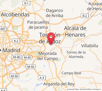 Map of Castillo de Aldovea, Madrid
