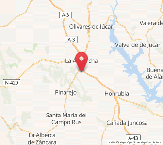 Map of Castillo de Garcimuñoz, Castille-La Mancha
