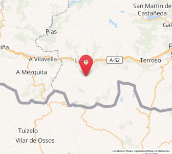Map of Castrelos, Castille and León