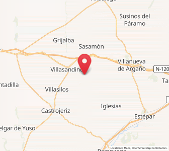 Map of Castrillo de Murcia, Castille and León