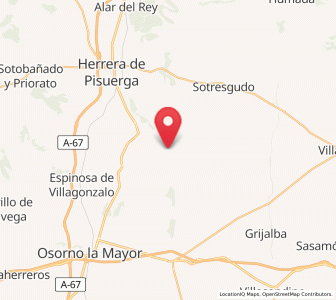 Map of Castrillo de Ríopisuerga, Castille and León