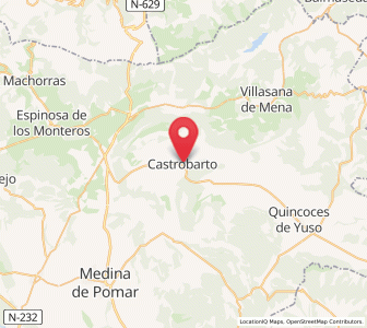 Map of Castrobarto, Castille and León