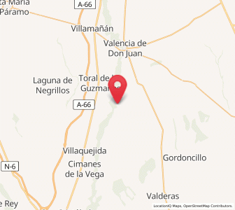 Map of Castrofuerte, Castille and León