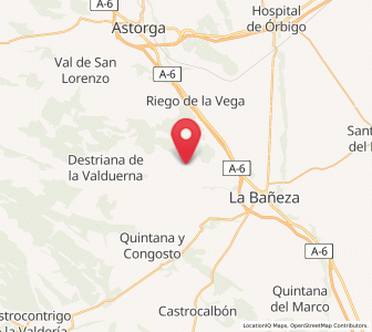 Map of Castrotierra de la Valduerna, Castille and León