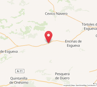 Map of Castroverde de Cerrato, Castille and León