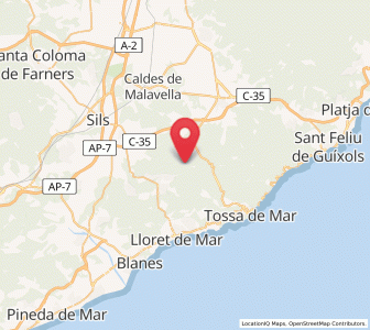 Map of Caulés, Catalonia