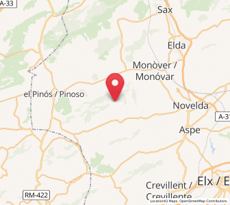 Map of Cavafría, Valencia