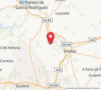 Map of Cazás, Galicia