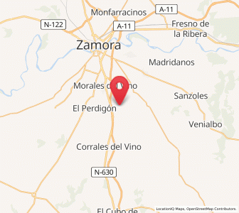 Map of Cazurra, Castille and León
