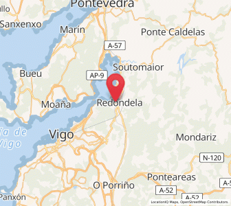 Map of Cedeira, Galicia
