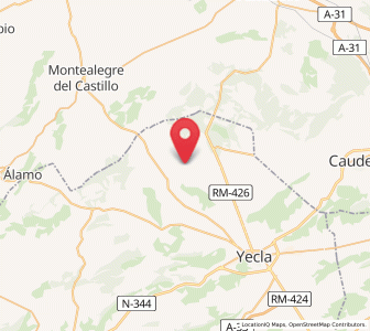 Map of Ceja, Murcia