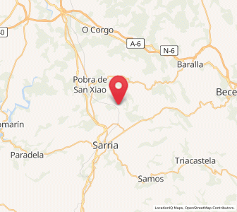 Map of Céltigos, Galicia