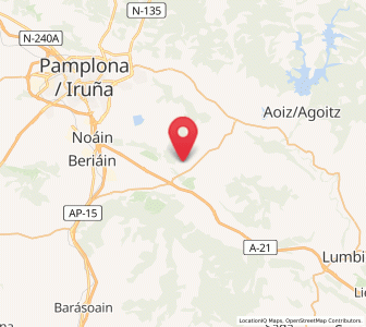 Map of Cemboráin, Navarre