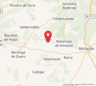Map of Centenera de Andaluz, Castille and León