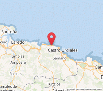 Map of Cérdigo, Cantabria