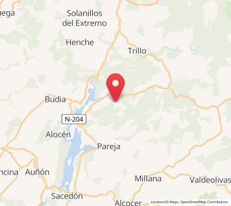 Map of Cereceda, Castille-La Mancha