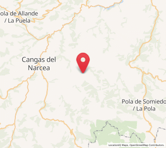 Map of Cerezaliz, Asturias