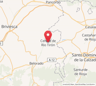 Map of Cerezo de Río Tirón, Castille and León