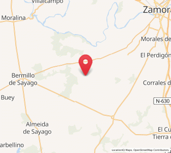Map of Cernecina, Castille and León